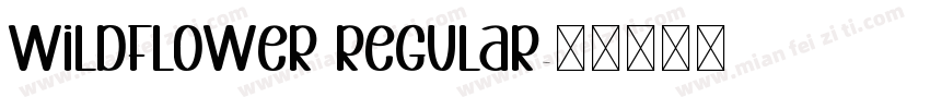 Wildflower Regular字体转换